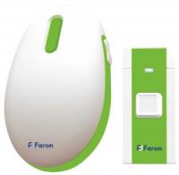Звонок беспроводной электрический дверной (36 мелодий) белый зеленый E-375 Feron