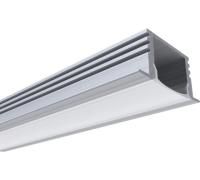 Профиль для LED ленты накладной серебро 2 м мат.рассеиватель, заглушки 22*12*2000 08-12 Apeyron