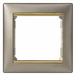 Рамка 1-ая Титан/Золотой штрих 770361 Legrand Valena (10шт)