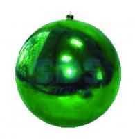 Фигура ёлочная  20см Шар Глянцевый пластик Зеленый 502-004 НЕОН-НАЙТ