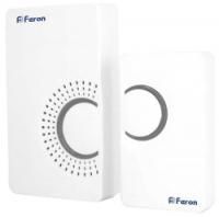 Звонок беспроводной электрический дверной (36 мелодий) белый серый E-373 Feron