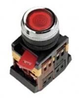 Кнопка ABLFS-22 красный d22мм неон/240В 1з+1р ИЭК/TDM (10шт)