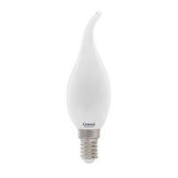 Лампа LED свеча на ветру  7W  E14  4500K  230V  нейтральный белый матовая Филаментная  General (10)