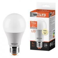 Лампа LED Груша  9W  3000К Е27  220V 25Y60BL9E27 WOLTA (50 шт)