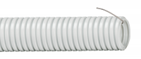Труба гофр. гибкая легкая с протяжкой д.25 мм Серая  (25 м) ИЭК