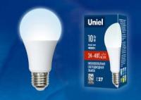 Лампа LED груша 10W низковольтная E27  4000K 24-48V PLO55WH матовая Uniel