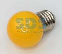 Лампа шар DIA45  3 LED  Е27 желтая (для Белт Лайт) 405-111  НЕОН-НАЙТ