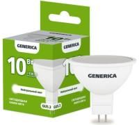 Лампа LED JCDR  GU5.3 10W 4000K  230V 1000Лм GENERICA LL-MR16-10-230-40-GU5-G  АКЦИЯ