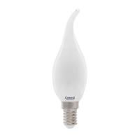 Лампа LED свеча на ветру  8W  E14  4500K  230V  нейтральный белый  матовая Филаментная  General (10)