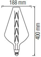 HOROZ 001-052-0008 8W TITANIUM E27 220-240V BIG LED