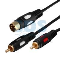 Кабель DIN 5PIN Plug - 2RCA Plug 1,5м 17-2512 REXANT