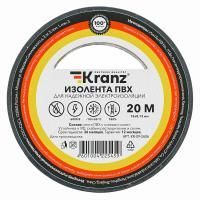 Изолента ПВХ 15мм*20м черная KR-09-2606 KRANZ