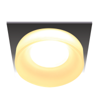 Светильник потолочный ALEN точечный встраиваемый SQS-92MR16-SB GU5.3, 95х95х45мм, черный, REV Ritte