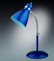 Светильник настольный ODL ZIRD 2092/1T синий металлик (l=170,h=430 - 520) 1*60W E27