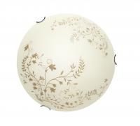 Светильник настенно-потол. AL Wall&Ceiling ORNAMENT A4920PL-1CC хром/стекло (h=7,25*25) 1*100W E27