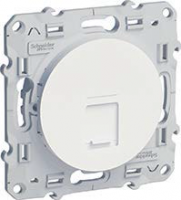 Розетка комп. 1-ая RJ45 6 UTP infr Белый SE Odace SE S52R475 (5шт)