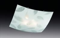 Светильник настенно-потолочный Сонекс ARESA 2240 никель/белый с рисунком (400х400мм) 2*60W E27