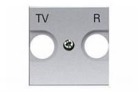 Накладка для TV-R розетки серебро 2 мод N2250.8 РL   ABB NIE Zenit