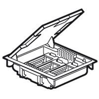 Люк напольный 12модулей 75-105мм серый Legrand 89606