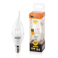 Лампа LED свеча на ветру  7W  E14 3000K 25YCDL7E14 WOLTA линза (50 шт)