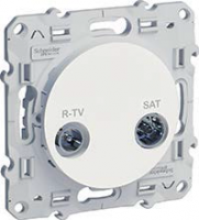 Розетка R-TV/SAT индивид Белый SE Odace SE S52R454 (5шт)