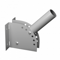 Кронштейн для РКУ КР-3 рег.угол 250мм Серый универ для установки на стену и опор К1Н-0-0,25-СМ WOLTA