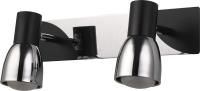 Светильник настенно-потолочный СПОТ N-Light 6261/2E14 хром/жемчужн.черный 2*40W E14(R50) с выкл.