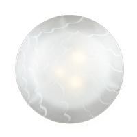 Светильник настенно-потолочный Сонекс SKINA 152  хром/белый мат.(ф=320) 2*60W E27