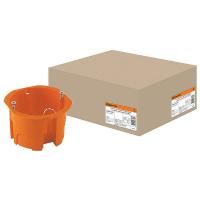 Установочная коробка СП D65х45мм, саморезы, оранжевая, IP20, TDM