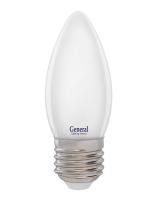 Лампа LED свеча  8W  E27 4500K  220V 560Лм 649996 General