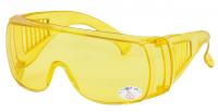 Очки защитные открытого типа с прозрачными дужками желтые 22-3-012