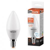 Лампа LED свеча 10W  E14 6500К  220V 25WC10E14 WOLTA (50 шт)