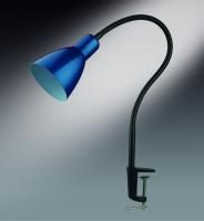 Светильник настольный ODL COSTA 1998/1T синий металлик (l=150,h=530) 1*60W E27