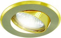 Светильник точечный TDM  СВ 02-01  мат.никель/золото   MR16 0009(10/100)