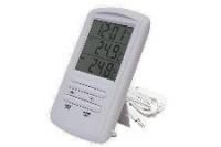 Термометр проводной с уровнем влажности и часами ТМ898