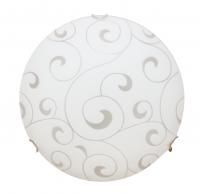 Светильник настенно-потол. AL Wall&Ceiling ORNAMENT A3320PL-3CC хром/стекло (h=11,40*40) 3*60W E27