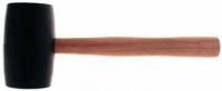 Киянка 450 гр. из черной резины с ручкой из ясеня (16110u) (UNIPRO)