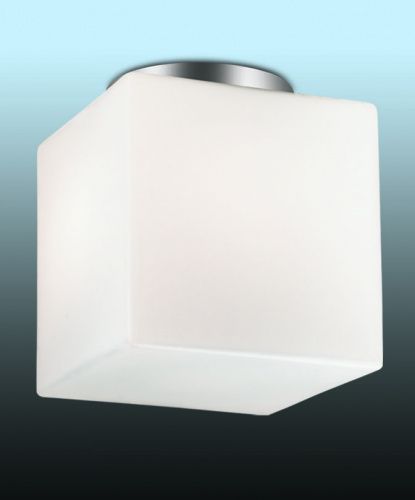 Светильник настенный ODL CROSS 2407/1A никель/стекло (l=200,h=200) 1*60W E27 IP44