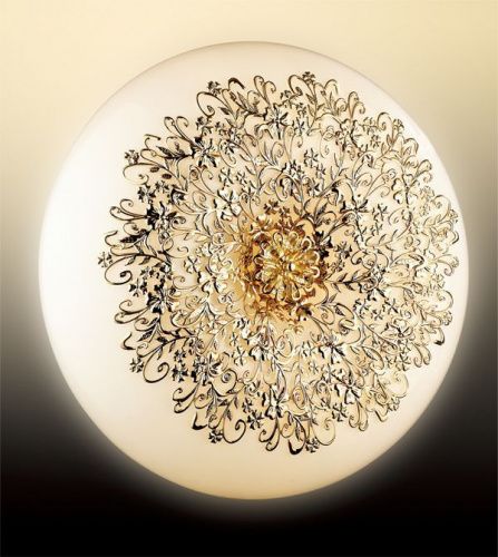 Светильник настенно-потолочный ODL Palmira 2677/6C золото/стекло (l=370,h=150) 6*40W G9