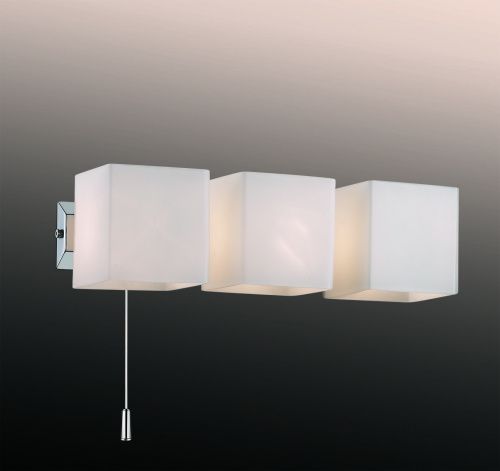 Светильник настенный ODL FARO 2183/3W хром/стекло (l=330,h=95) 3*40W G9 с выкл.