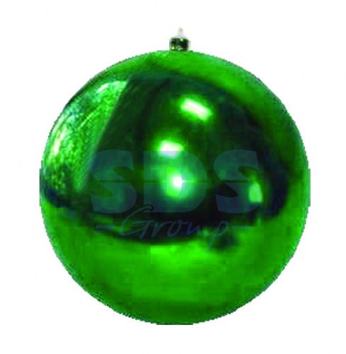 Фигура ёлочная  25см Шар Глянцевый пластик Зеленый 502-014 НЕОН-НАЙТ