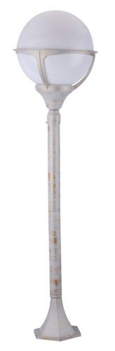 Светильник парковый A1496PA-1WG MONACO столб бело-золотой 1*100W Е27 IP44 (ArteLamp)