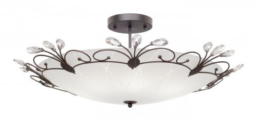 Светильник потолочный Silver Light 838.59.5 серия Lotos, диаметр 56 см., цвет венге 5XЕ27X75W