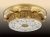 Люстра ODL Capua 2642/5C потол. состаренное золото/стекло с рисунком (ф=540,h=152) 5*40W E14