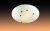 Светильник настенно-потолочный Сонекс KAVE 206 хром/белый/декор черный+красный (ф=400) 2*100W E27