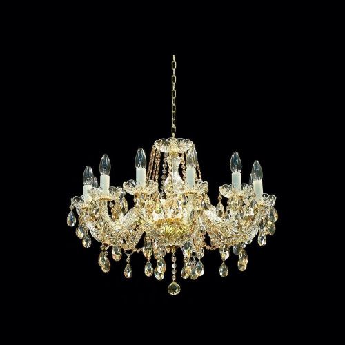 Люстра ARTIS LUCE Murano glass 93389-S 12 х 40 Вт  Е14 золото