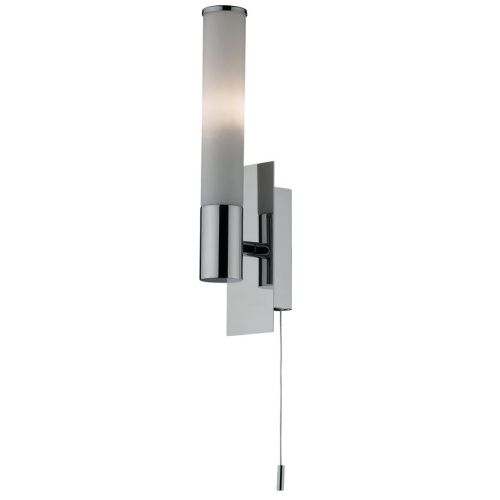 Бра ODL Vell 2139/1W хром для ванных комнат влагозащищенный IP44 1*40W G9 с выкл. (545)
