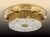 Люстра ODL Capua 2642/5C потол. состаренное золото/стекло с рисунком (ф=540,h=152) 5*40W E14
