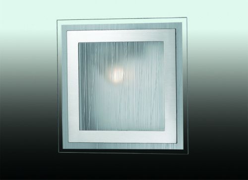 Светильник настенно-потолочный ODL ULEN 2737/1W никель/стекло 1*60W E27
