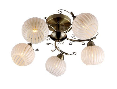 Люстра Silver Light ORIENT 502.53.5 потол. античная бронза 5*60W Е14